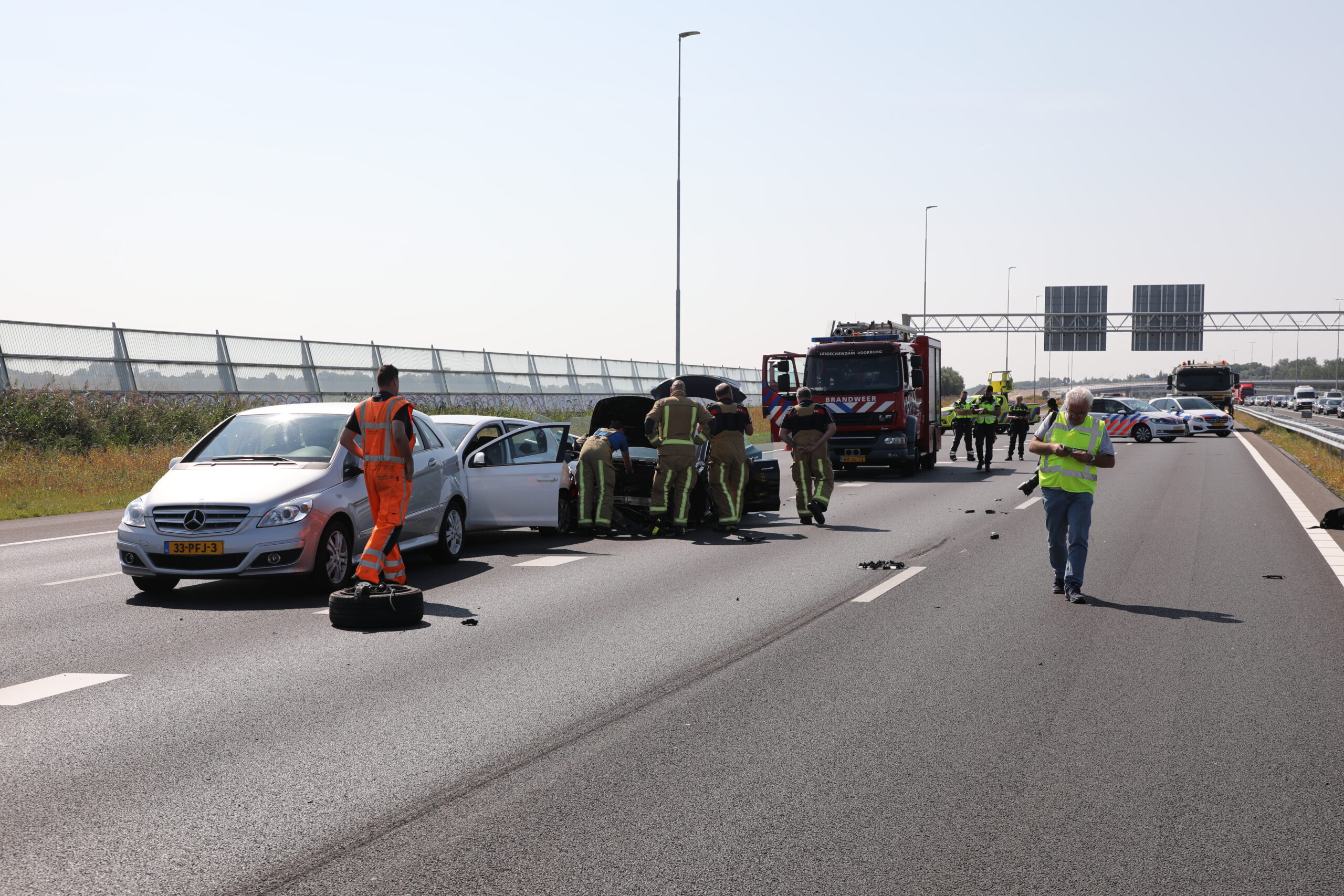 Anders ziet mijn baas het denk ik. Lange File Na Botsing Parallelbaan A4 Sleutelstad
