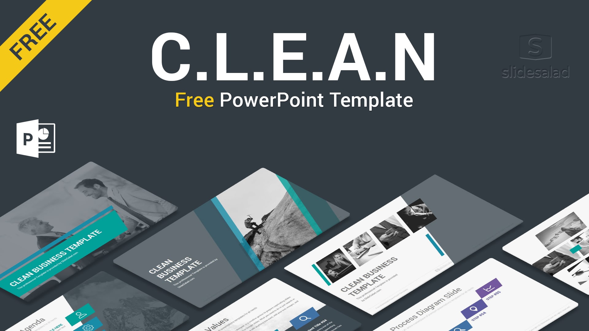 This psd file was found from the . Clean Free Powerpoint Template Free Download