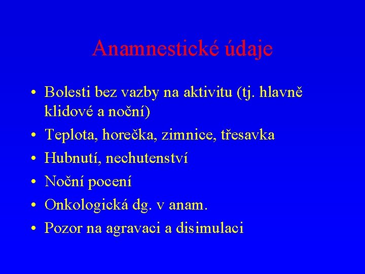Klinick A Paraklinick Vyeten V Ortopedii Z Rozkydal