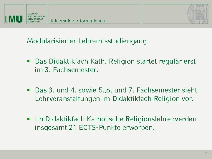 Einfhrungsveranstaltung Fr Studierende Der Katholischen Religionslehre Didaktikfach Mittelschule