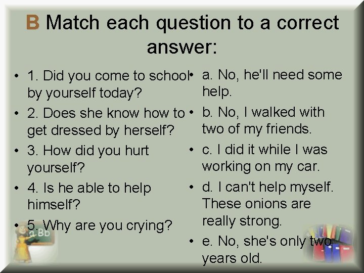 reflexive pronouns reflexive pronouns reflexive pronouns are used