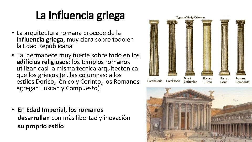 Arquitectura Y Ingenieria Romana La Influencia Griega La