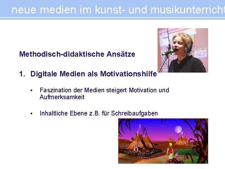 Neue Medien Im Kunst Und Musikunterricht Netzspannung Org