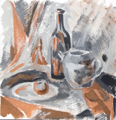 пейзаж ребенку 7 лет поэтапно нарисовать гуашью