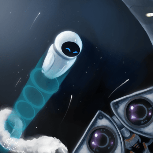 как нарисовать валли и еву