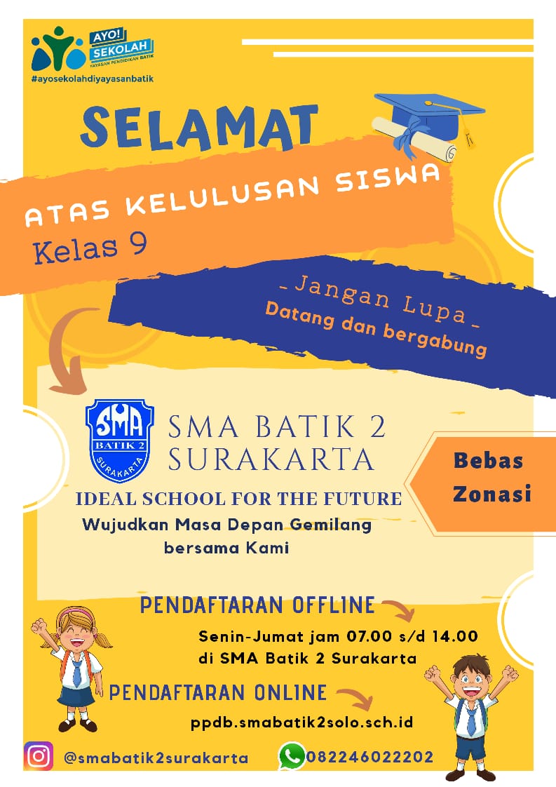 Kode idn di perlukan untuk membayar tagihan pendidikan anda. Ppdb Brosur Sma Batik 2 Surakarta