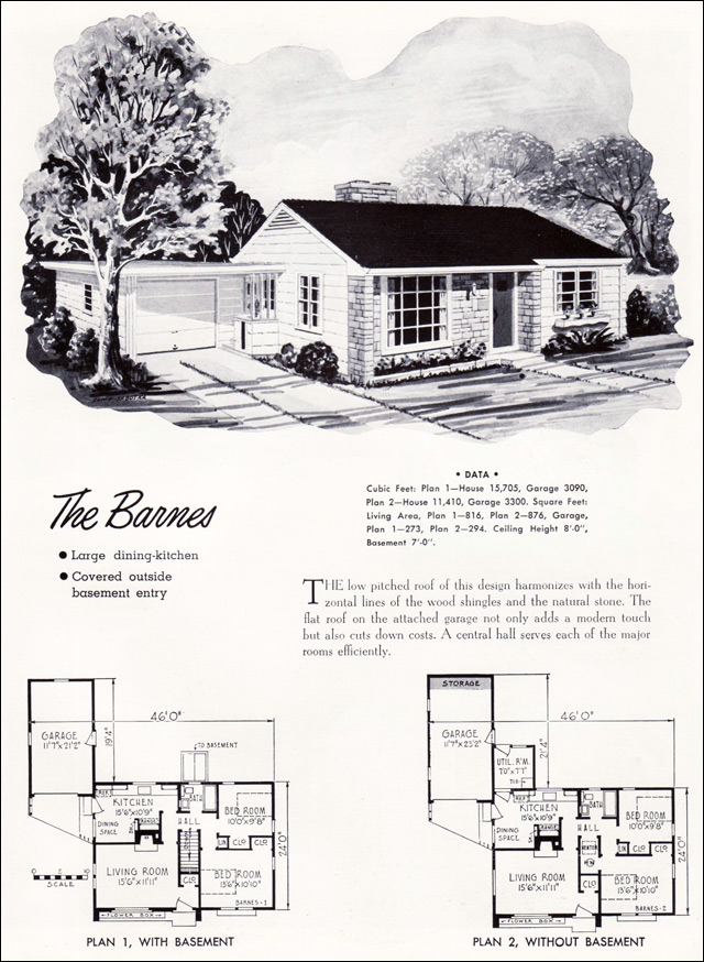 A group of these burrows is called a warren. 1952 Barnes Plan - National Plan Service - Mid Century