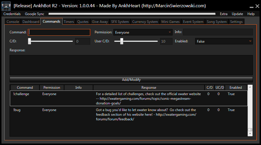 Ankhbot A Comprehensive List Of Commands Supportsmallstreamers