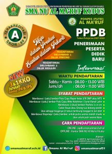 Akreditasi untuk sma di kabupaten kudus dilaksanakan pada akhir bulan oktober 1984. Atletik Sma Nu Al Ma Ruf Kudus