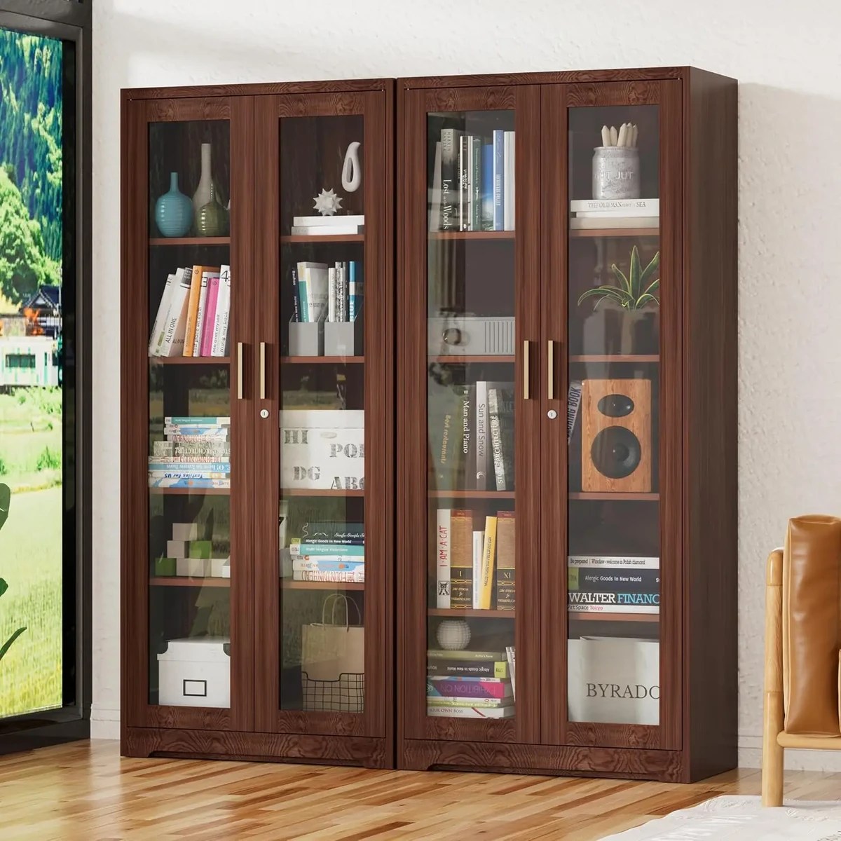 Metal Display Cabinet with Glass Locking Doors Metal Display Cabinet with Glass Locking Doors