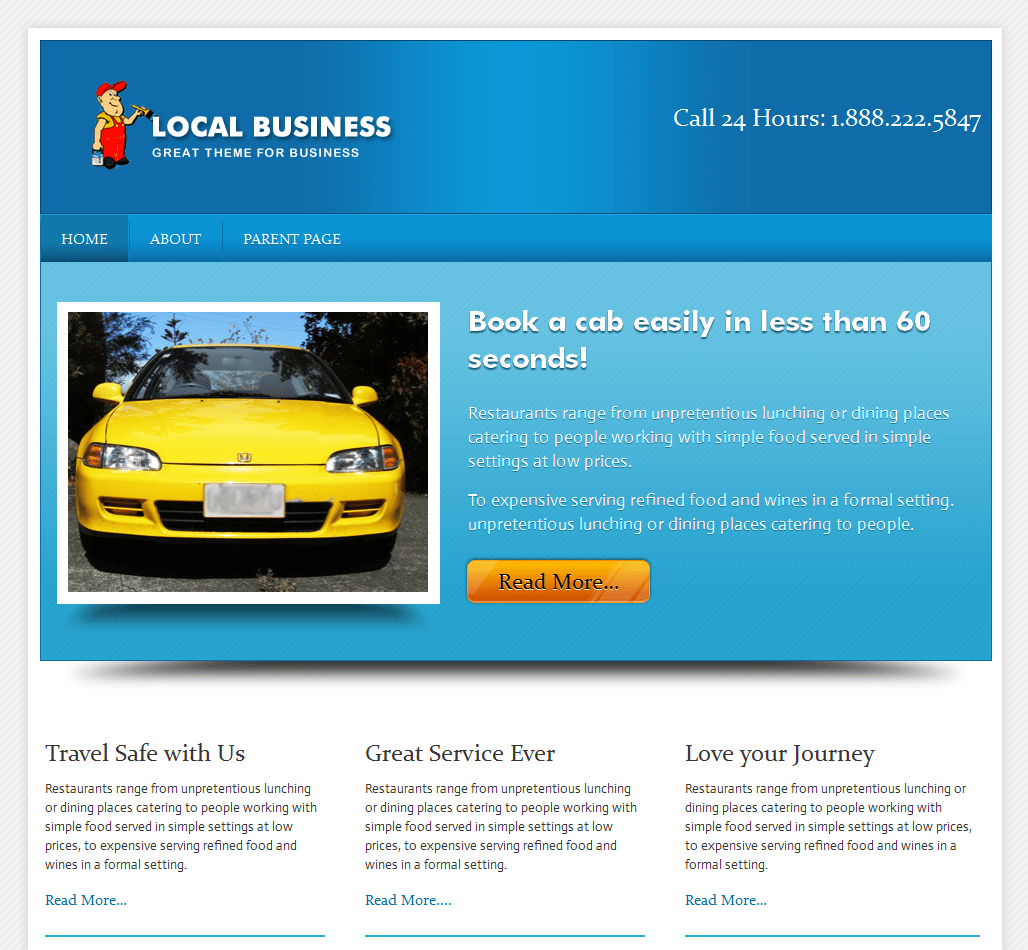 Dynamix is a fast and responsive wordpress theme perfect for any kind of website you want to design. Local Business WordPress Theme - Free WordPress Theme