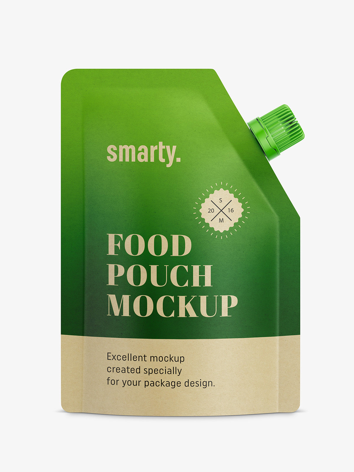 Milk/oil pouch mockup | metallic. Kraft Paper Food Pouch Mockup Smarty Mockups