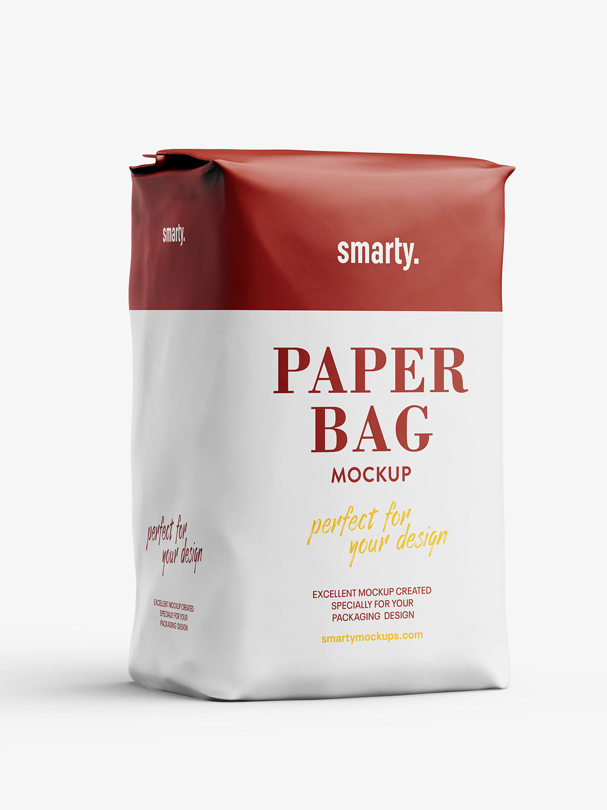 Stationery in a plastic bag mockup. Flour Sugar Paper Bag Mockup Smarty Mockups