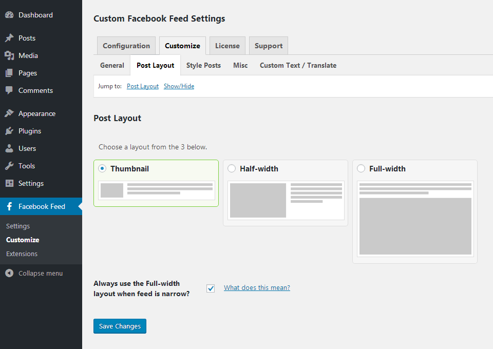 Create a new gallery · 3. The Custom Facebook WordPress Plugin