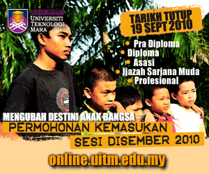 Asasi / diploma / sarjana muda kep. Permohonan Kemasukan Pelajar Baru Program Sepenuh Masa Pra Diploma Asasi Diploma Uitm Sesi Disember 2010 Smk Balai Besar Dungun Terengganu