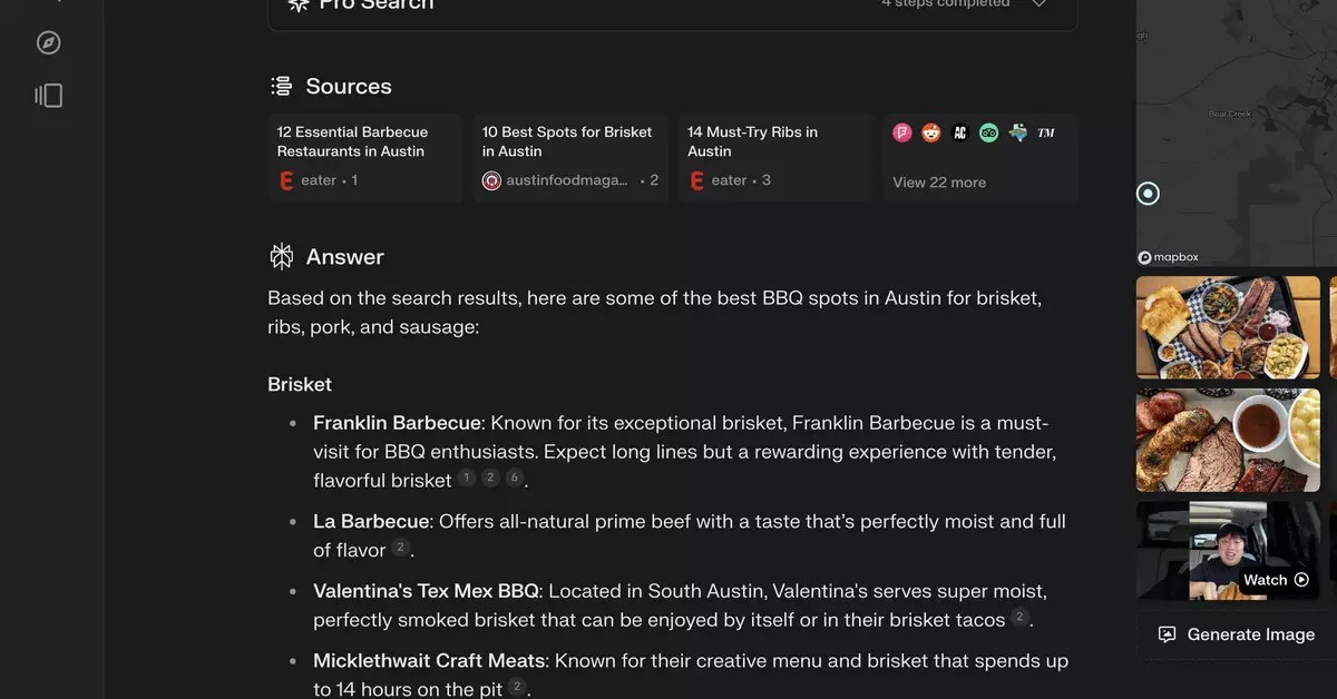 The Integration of Yelp’s Data into Perplexity’s Chatbot