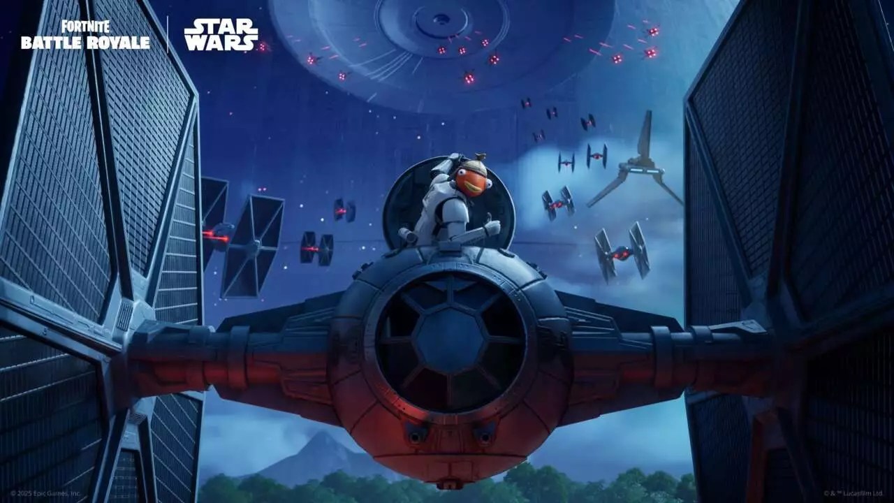Epic Confrontation: Fortnite Battles the Death Star