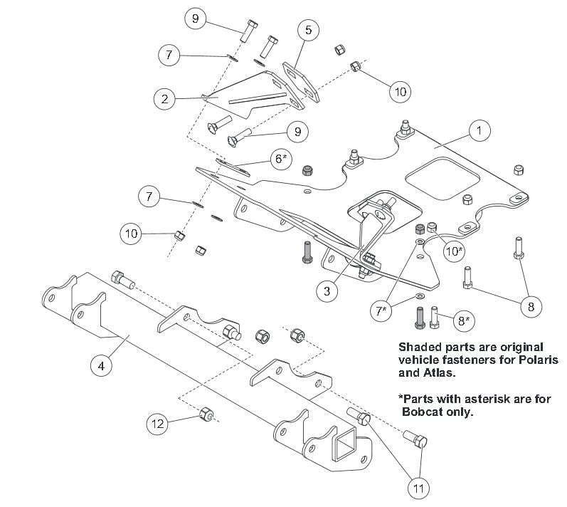 By jennifer noonan john deere's 4100 series front snow thrower attachment when the weatherman starts pre. Western Snowex Part 35135 Utv Plow Mount Polaris Ranger Xp 900 2012 Up Gravely Atlas Jsv 2014 Up Bobcat 3400 2015 Up