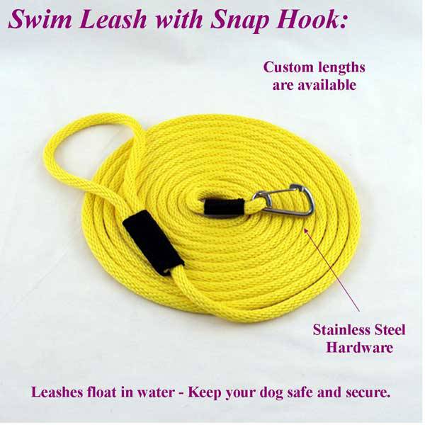 As a dog owner, you're bound to deal with a case of diarrhea at one point or another. 30 Ft Swimming Dog Snap Leash - 1/2" Round Polypropylene