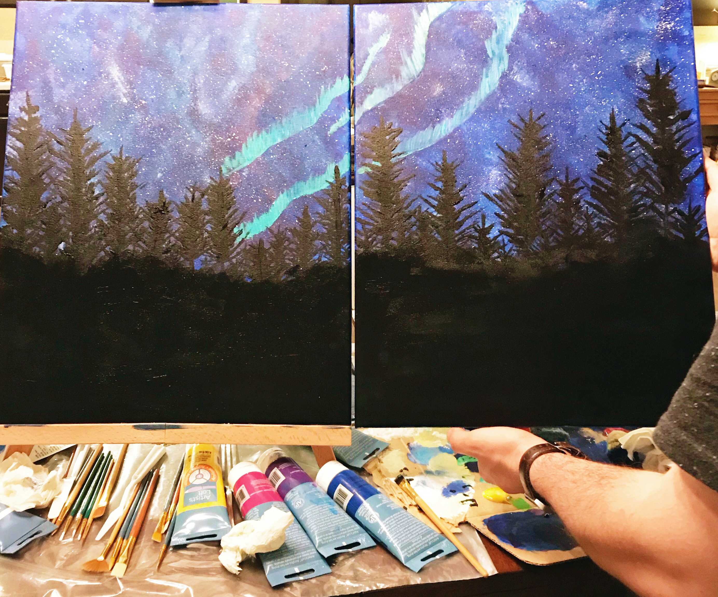 How To Have An At Home Paint Night Date So I M A Mom Now
