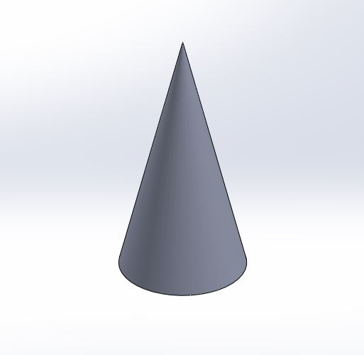 SolidWorks Exercises for Creating 3D Cylinder and Cone Tutorial