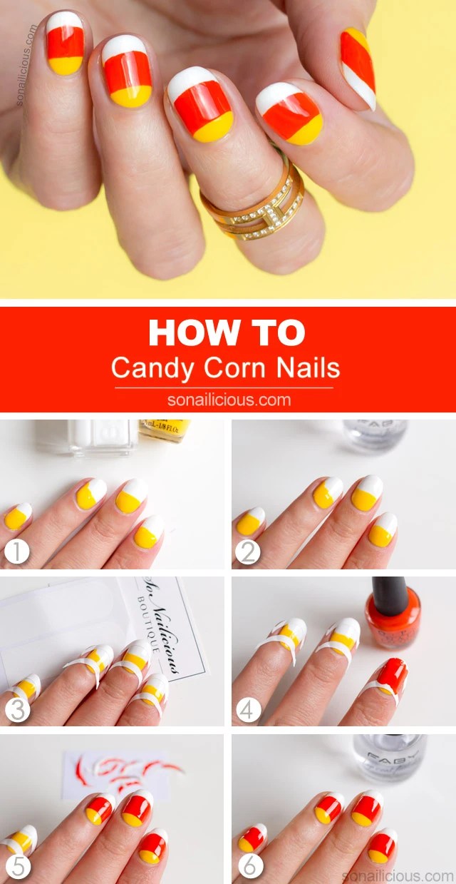 I hope you all have a safe and fun halloween and don't forget to . Candy Corn Nails For Halloween Tutorial