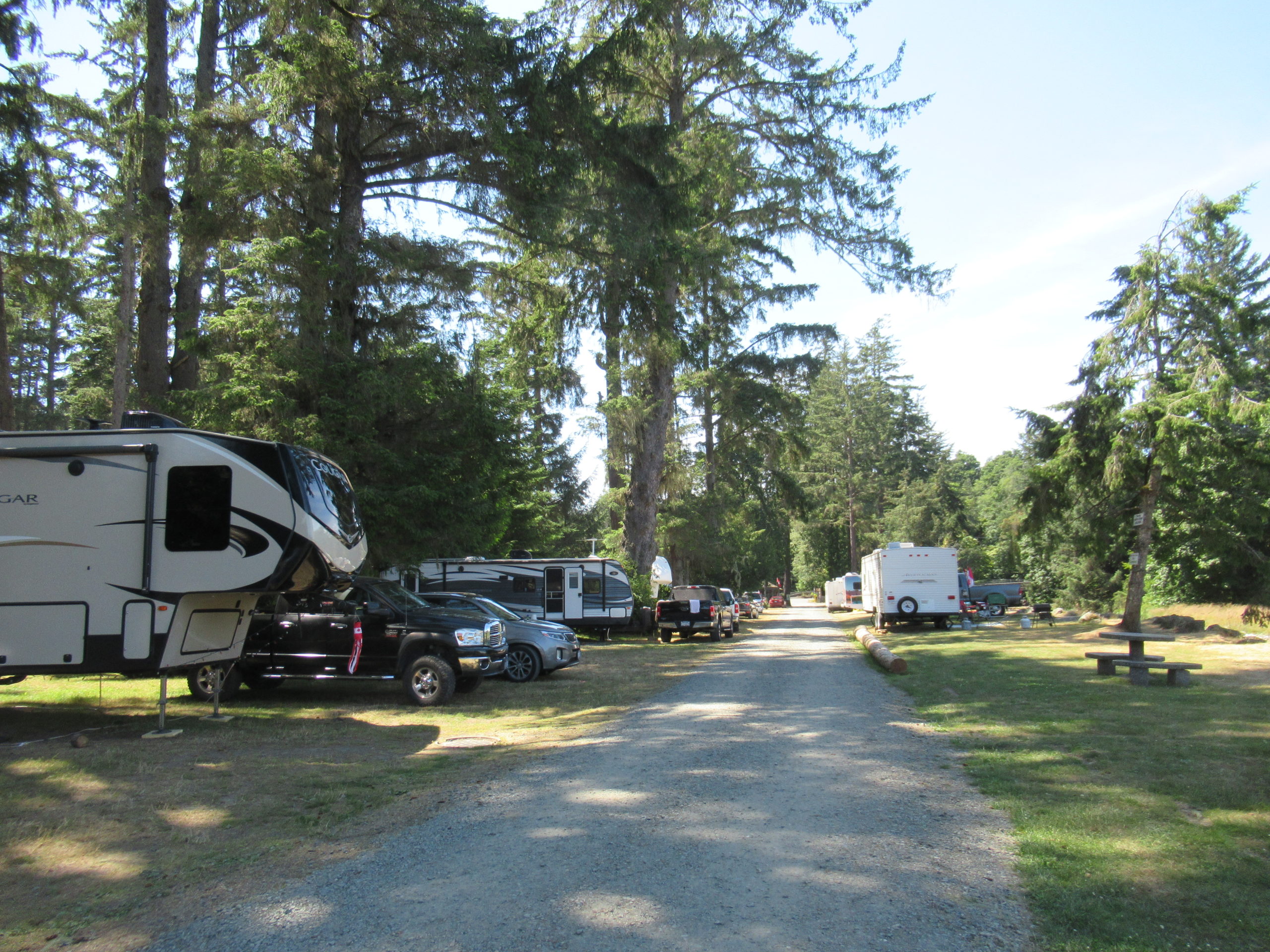 5 cabins on 5 forested acres. Photo Gallery - Sooke River Campground