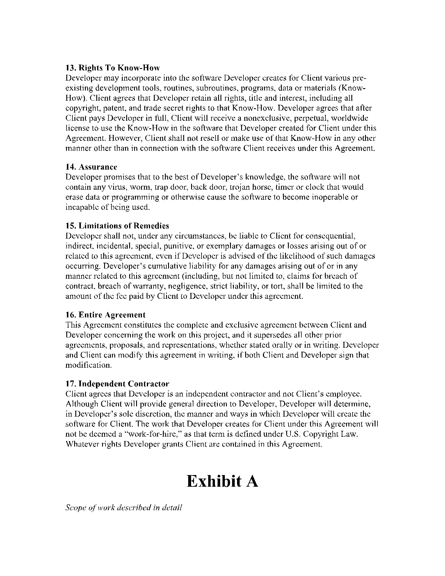 Website User Agreement Template