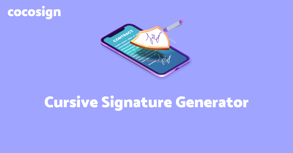 Draw your signature on a piece of paper and scan it to save on the computer as an image format. Cursive Signature Maker 2022 With 25 Samples Cocosign