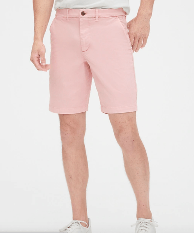 pink jean shorts mens