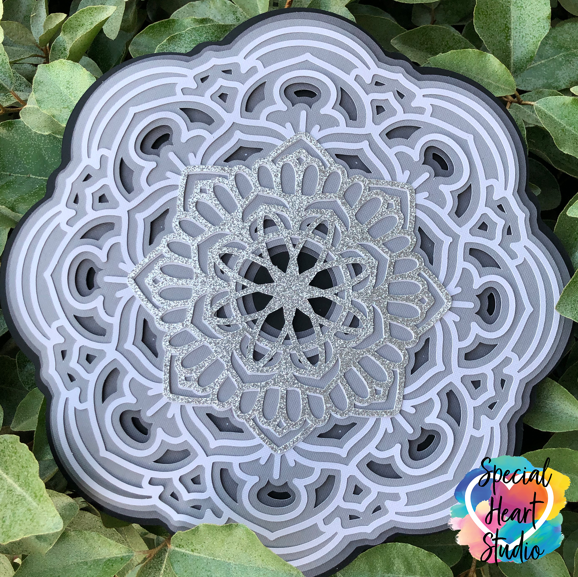 Half mandala svg, mandala svg, half circle mandala svg, straight mandala svg, mandalas, mandala svgs, svg files for cricut, svg files, svg · **this file comes . Free Layered Mandala Svg Round 2 Special Heart Studio
