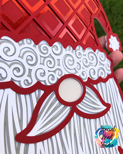 Free 3d snowman svg, christmas crafts. Free Layered Santa Cut File Special Heart Studio