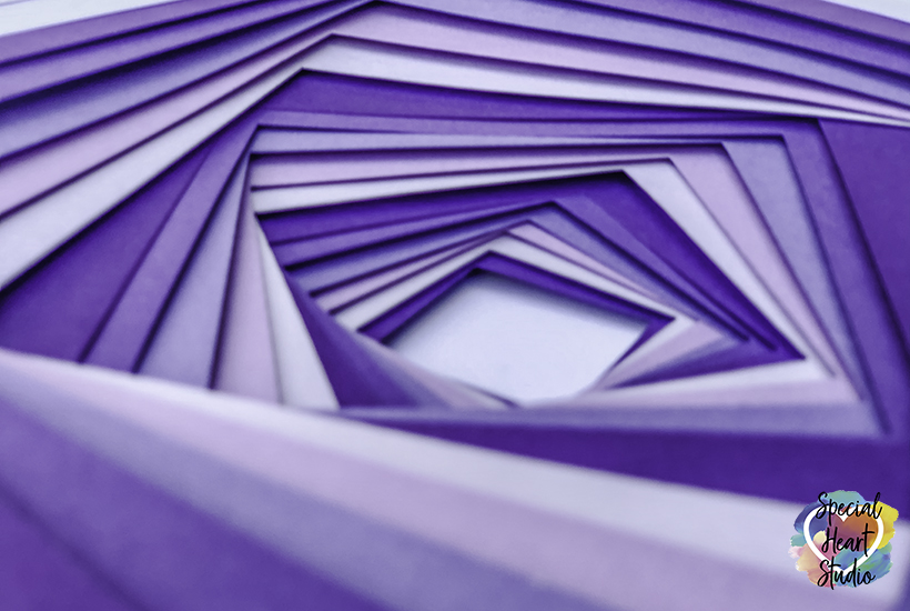 Print out all four template sheets; Layered Paper Art Illusion