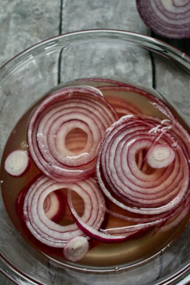 Easy Pickled Red Onion Recipe Spinach Tiger