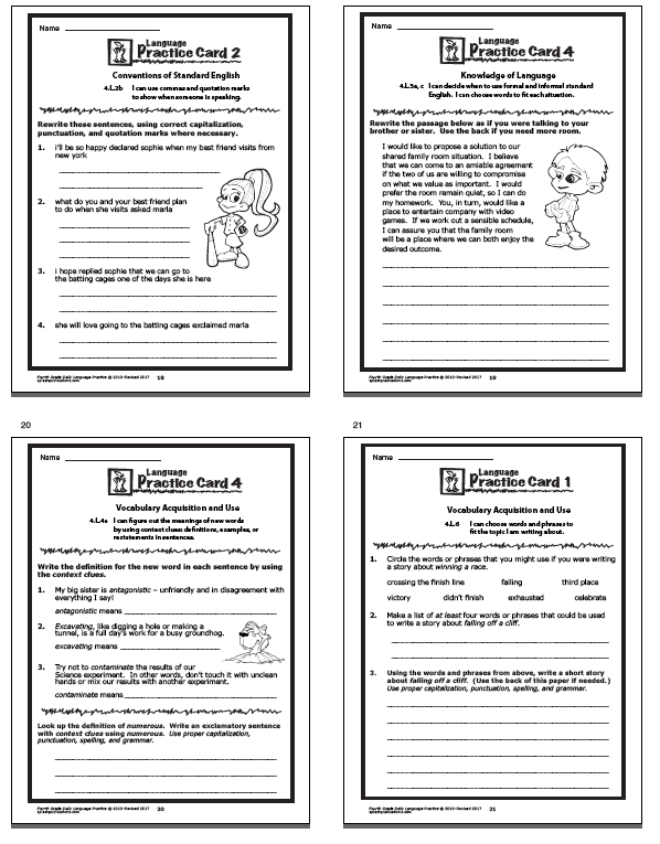 Practice coming up with alternative claims and reasons. Fourth Grade Daily Language Practice Assessments Splash Publications
