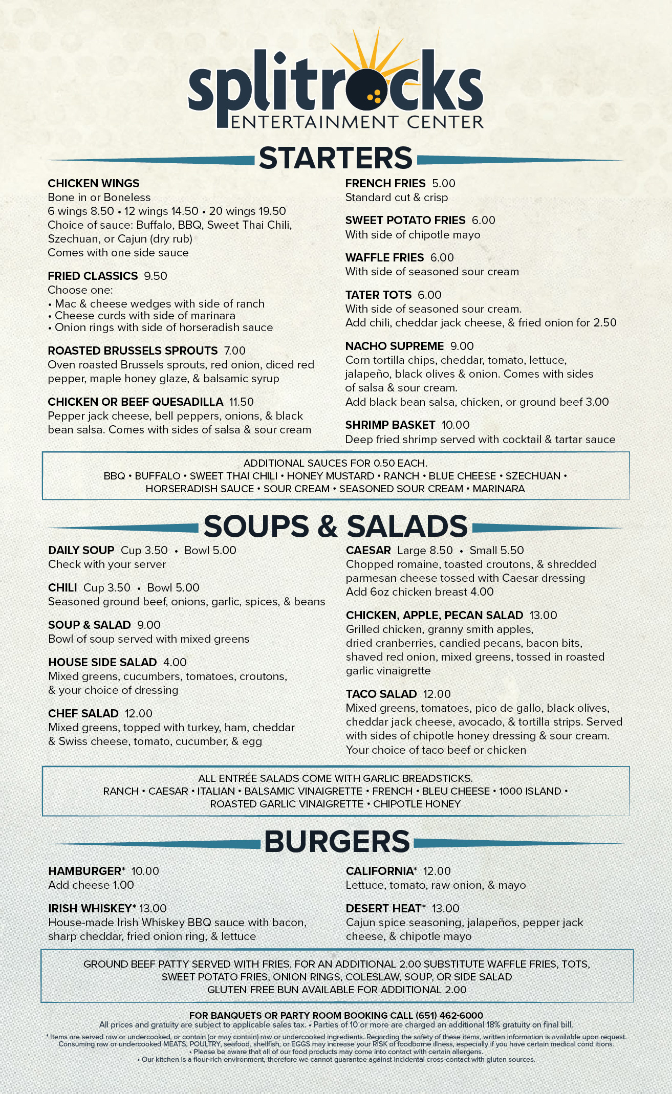 Food and Beverages Splitrocks