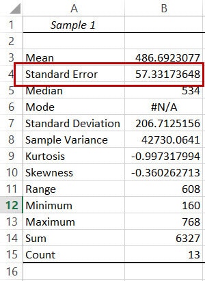 How to Calculate Standard Error in Excel (Step-by-Step ...