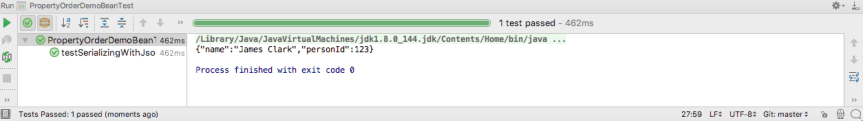 @JsonPropertyOrder Test Output