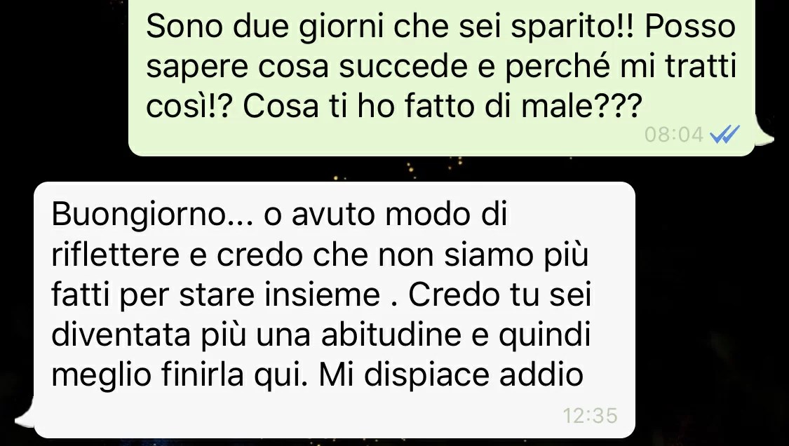 Ecco 10 modi efficaci e. Mi Ha Lasciato Dopo 4 Anni Con Un Messaggio Su Whatsapp Spunteblu