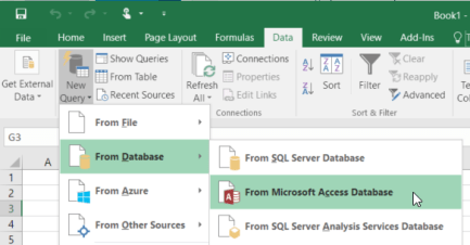 Get Data from Access db