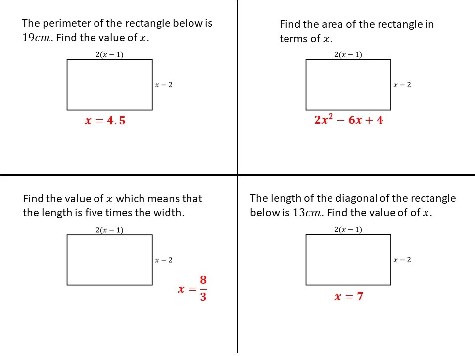 Rectangles 6 SSDD Problems