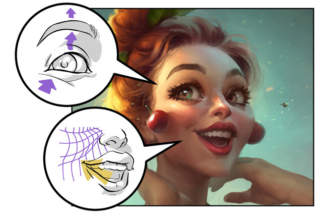 как рисовать эмоции персонажа