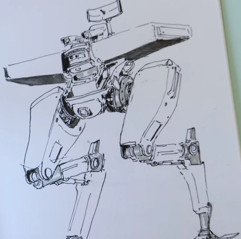 видео как рисовать робота