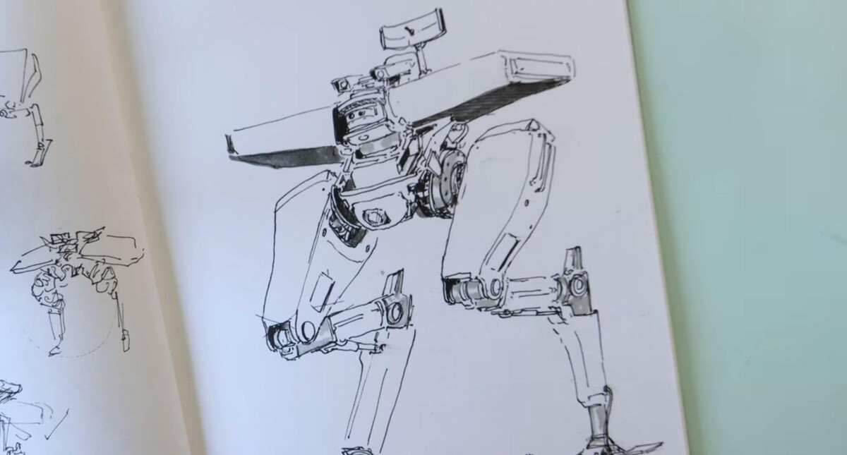 как нарисовать робота из живой стали