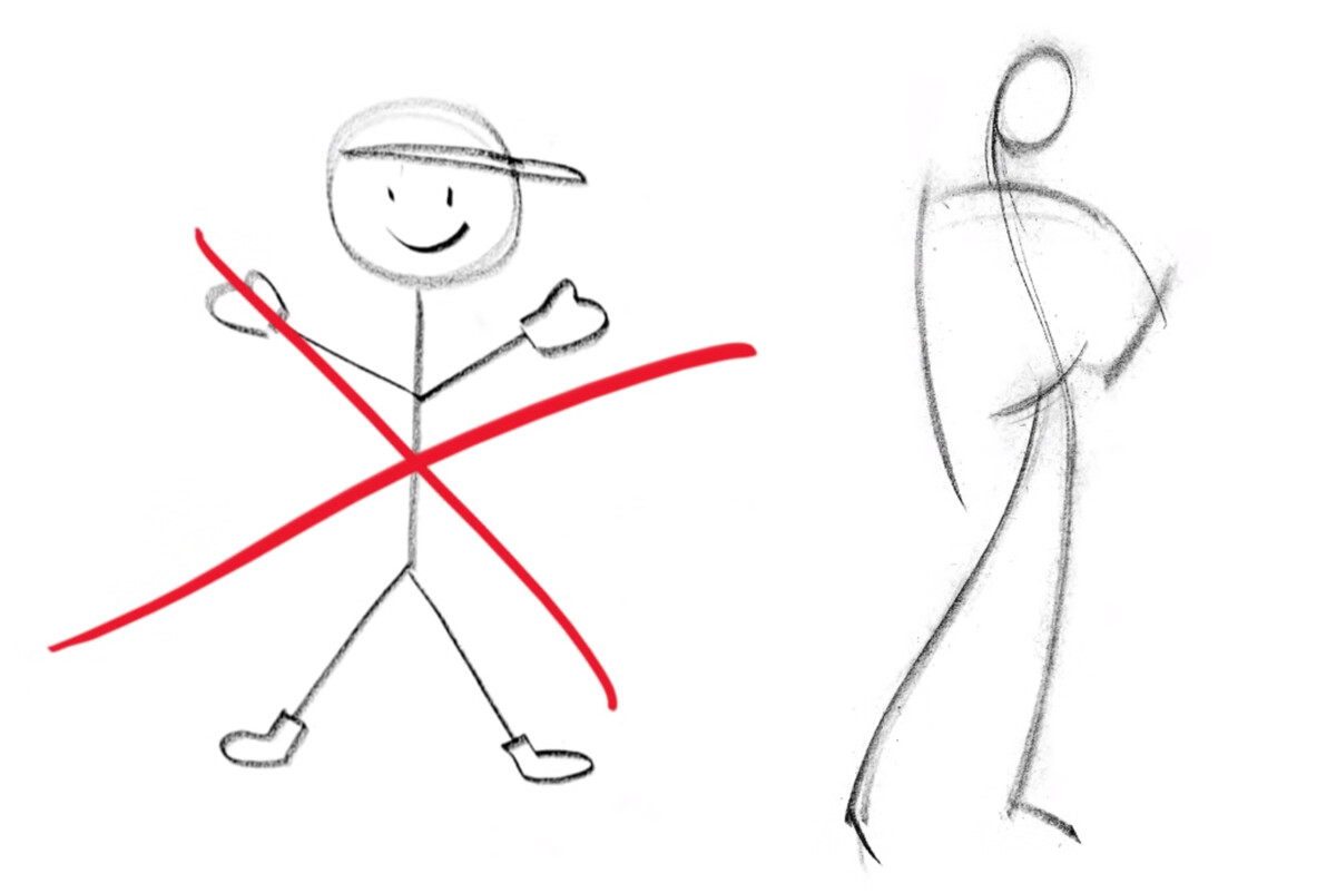 как рисовать парные позы