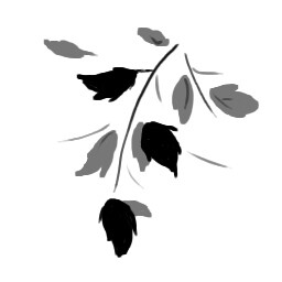 как нарисовать листву в саи