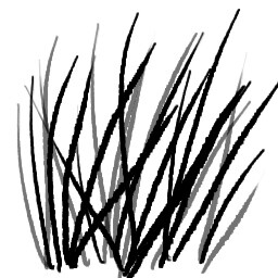 как нарисовать листву в саи