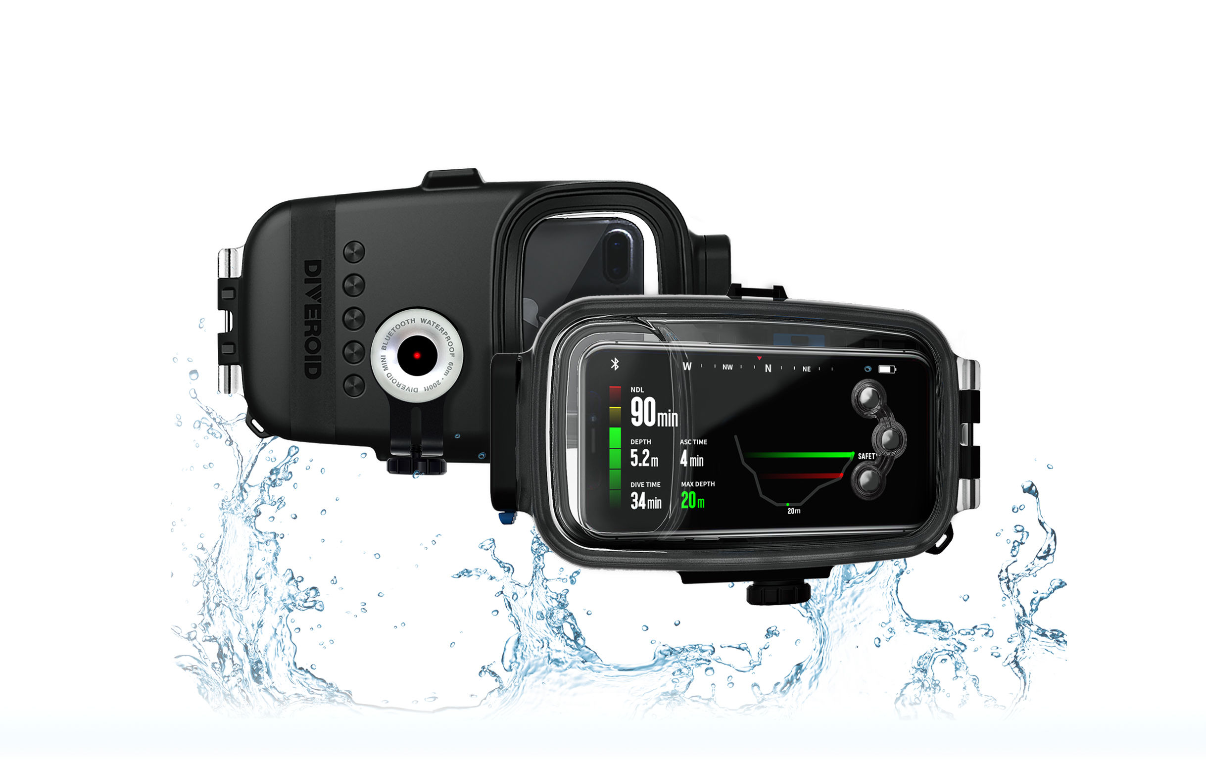 DIVEROID PRO&MINI 水中カメラ ハウジング スマホ防水ケース