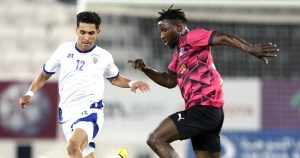 ثلاثية للشحانية في مرمى الخريطيات تحسم له البقاء في دوري نجوم بنك الدوحة