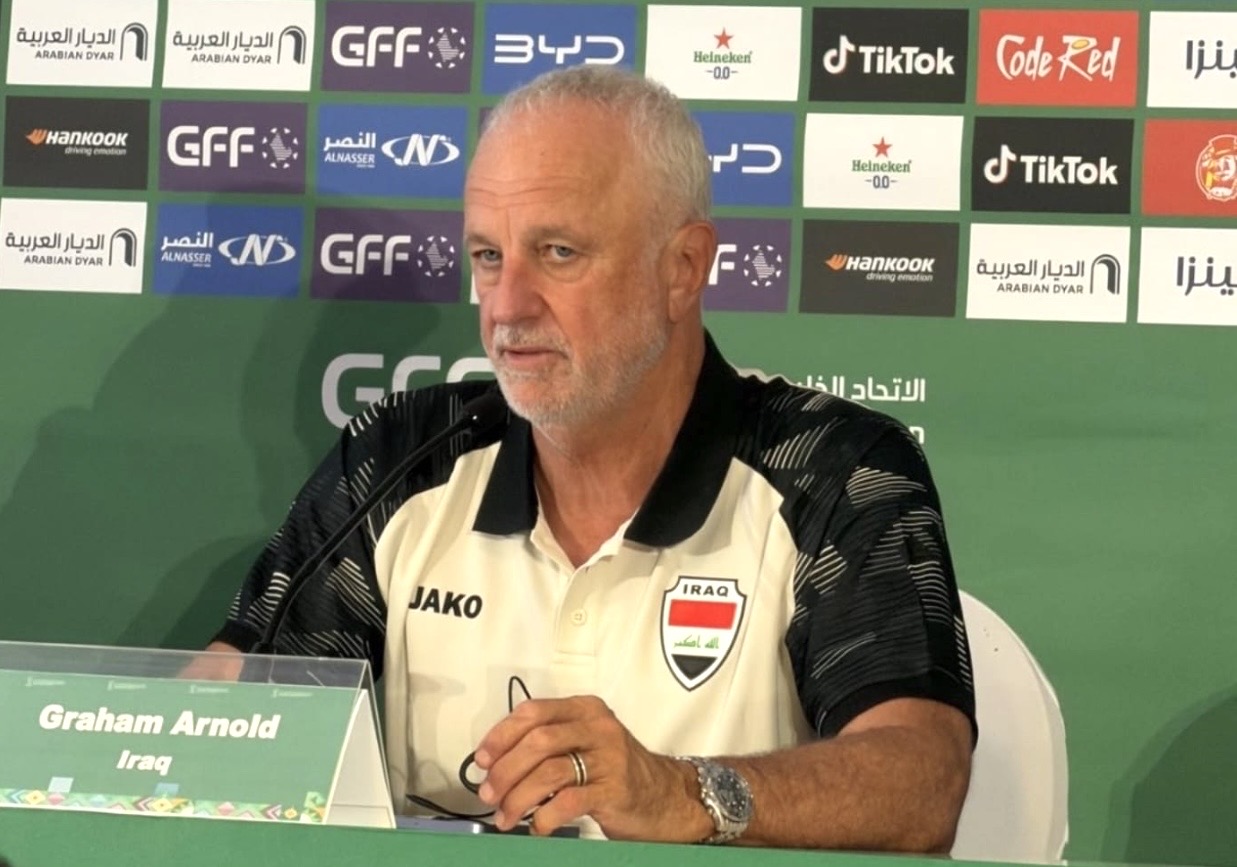 غراهام أرنولد مدرب المنتخب العراقي: لدينا القدرات التي تمكننا من احراز اللقب الخليجي